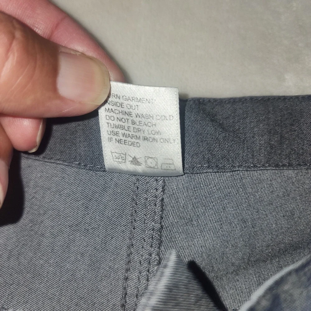 FIGS Technical Collection Mens XL Scrub Pants Gray Cargo Drawstring Straight Leg